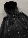 PIERCED 3X ZIP UP HOODIE