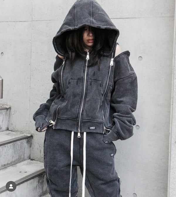 SHADOW 3X ZIP UP HOODIE