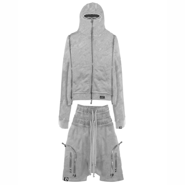 SHORTS + HOODIE BUNDLE DEAL (GREY)