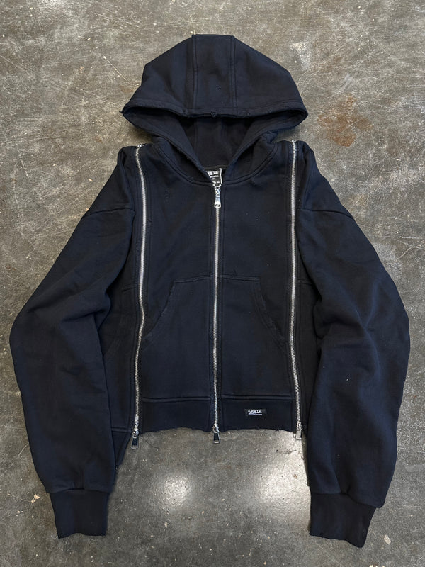 STEALTH 3X ZIP UP HOODIE