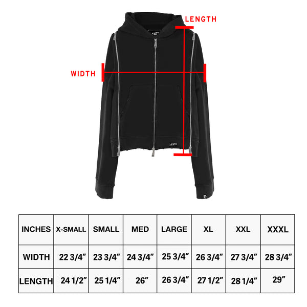 STEALTH 3X ZIP UP HOODIE