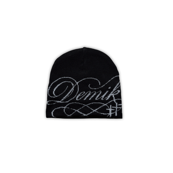 REVERSIBLE SCRIPT BEANIE
