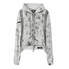 WHITE SWAN 3X ZIP UP HOODIE
