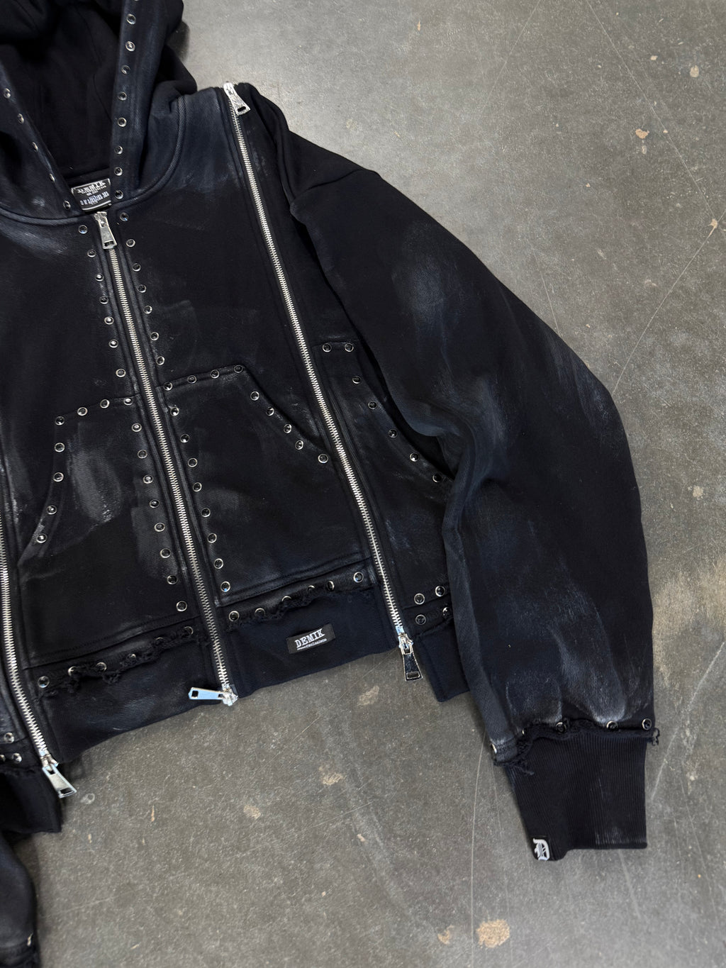 BLACK DIAMOND 3X ZIP UP HOODIE