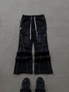 PIERCED 3X ZIP FLARED SWEATS