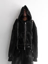 BLACK DIAMOND 3X ZIP UP HOODIE