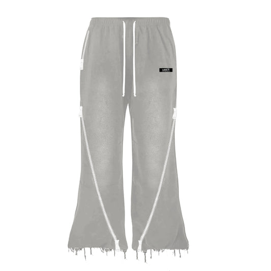 3X ZIP FLARED SWEATS (FOG)