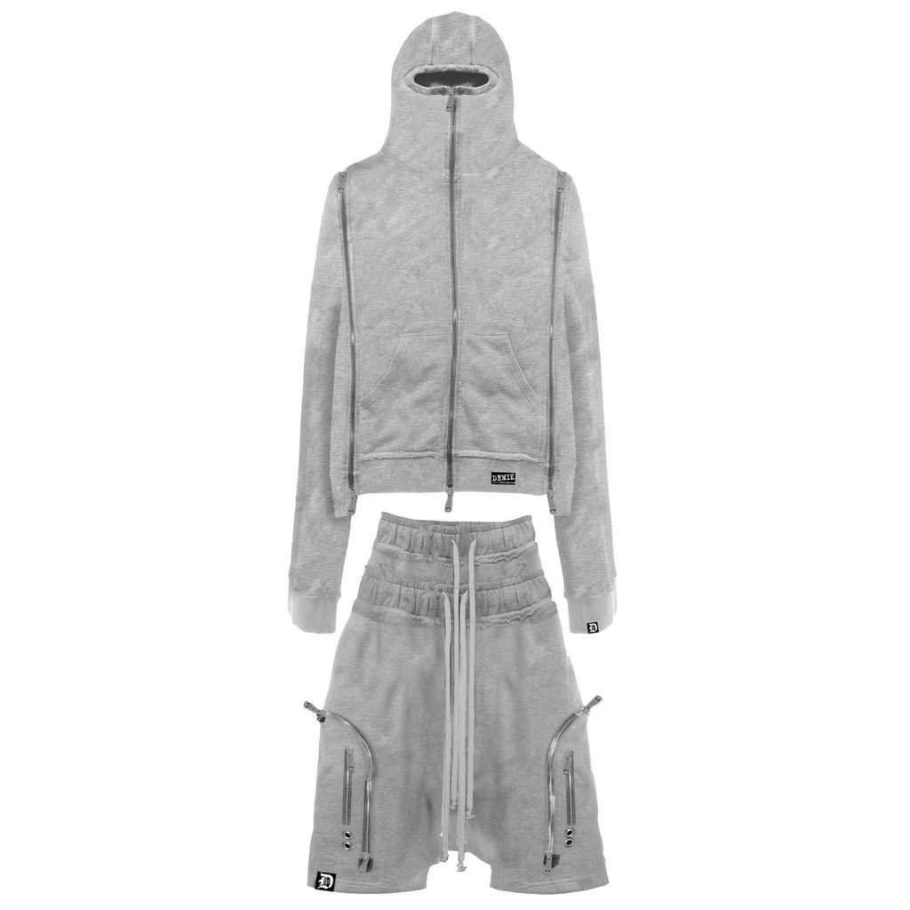 SHORTS + HOODIE BUNDLE DEAL (GREY)