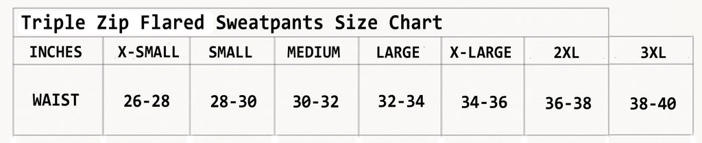 STEALTH 3X ZIP FLARED SWEATS