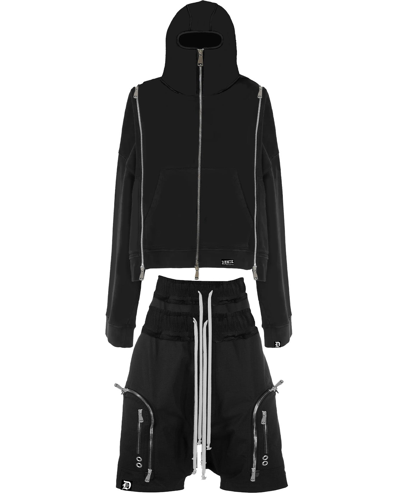 SHORTS + HOODIE BUNDLE DEAL (BLACK)