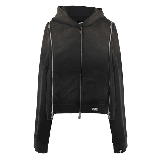 3X ZIP UP HOODIE (ONYX)