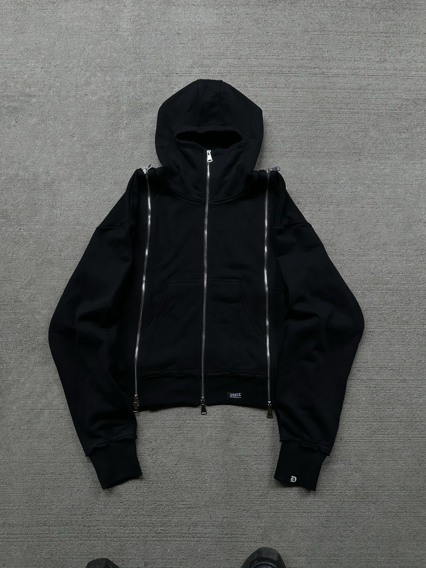 3X ZIP UP HOODIE V3 (BLACK)