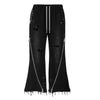 PIERCED 3X ZIP FLARED SWEATS