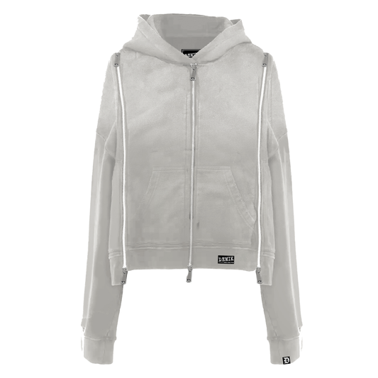 3X ZIP UP HOODIE (FOG)